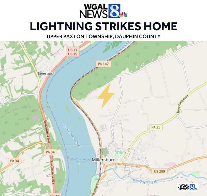 'Quick investigation': Lightning strikes home in Dauphin County