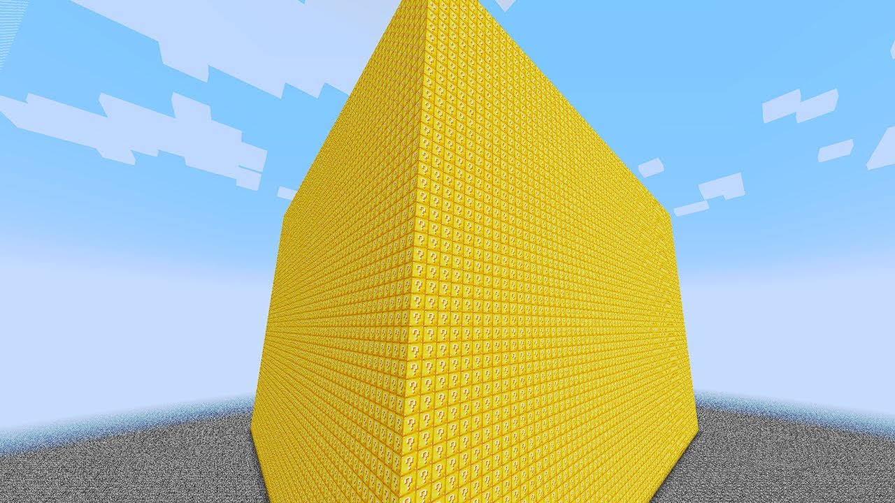 What opening 1,000,000 LUCKY BLOCKS looks like in Minecraft