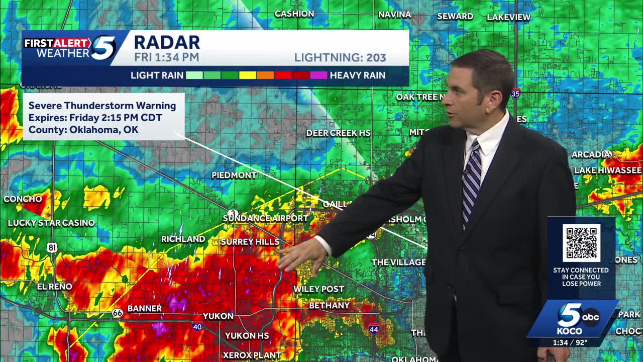 Oklahoma storm update: Tracking severe storms moving through OKC metro ...
