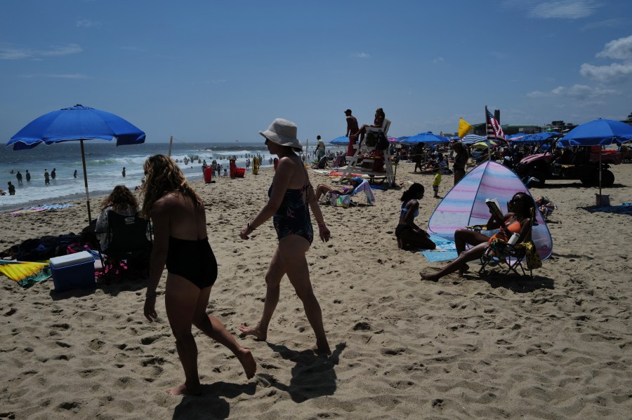A beach day defined by humidity at Jersey Shore