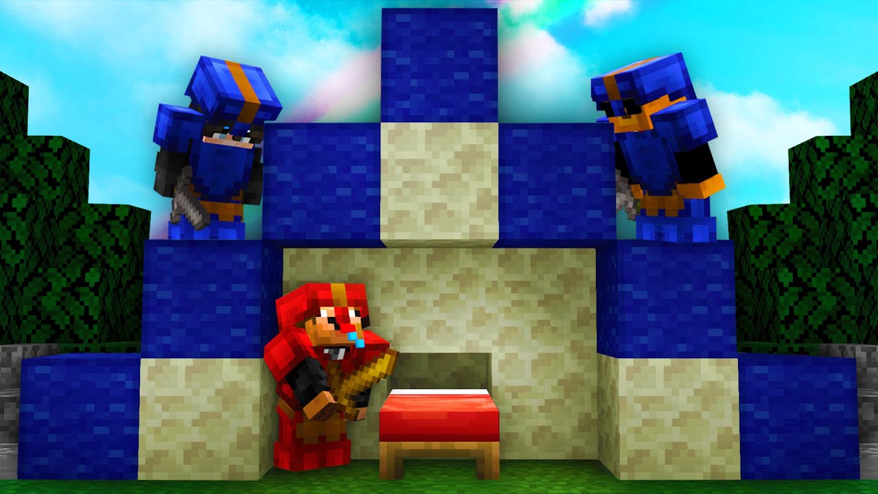 Bedwars pro vs 2 YouTubers (Minecraft manhunt)