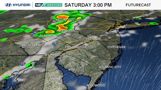 Storms return Saturday afternoon in parts of Philadelphia region. Here ...