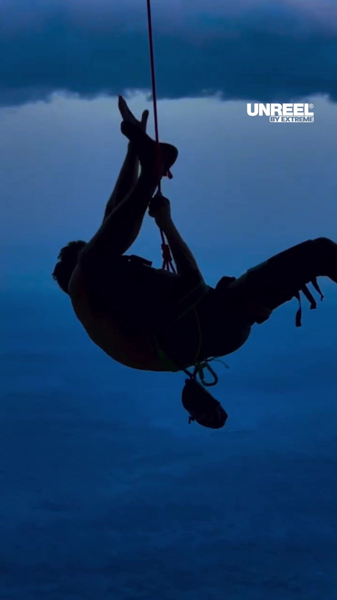 Extreme climber hangs upside down over coastal cliffs | Rope safety ...