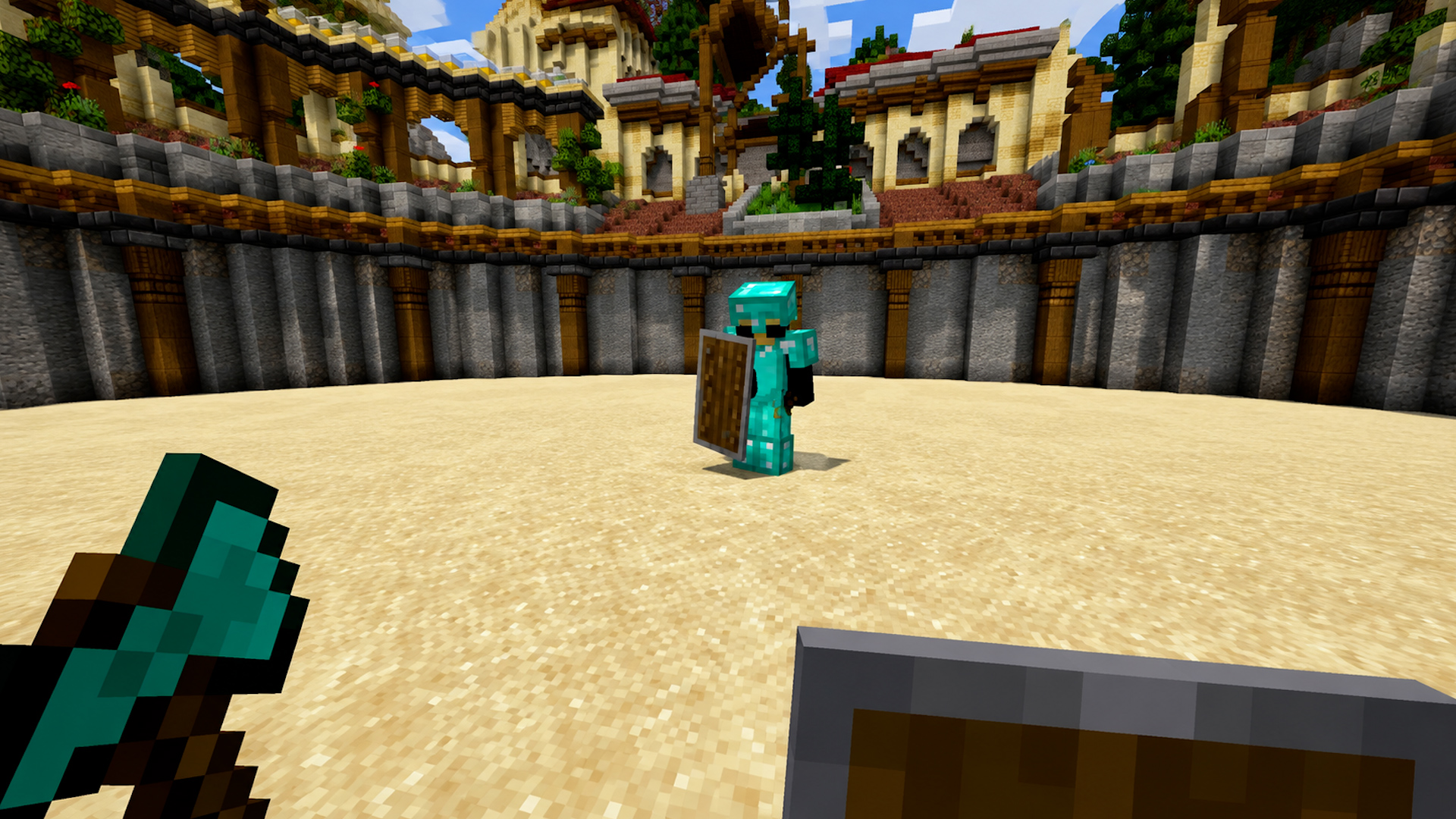 Minecraft PvP challenges with exercise punishments