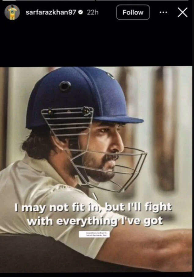 Sarfaraz Khan's cryptic post goes viral amid continued India snub: 'I ...