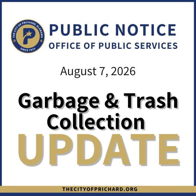 Prichard says it will resume residential garbage collection Saturday