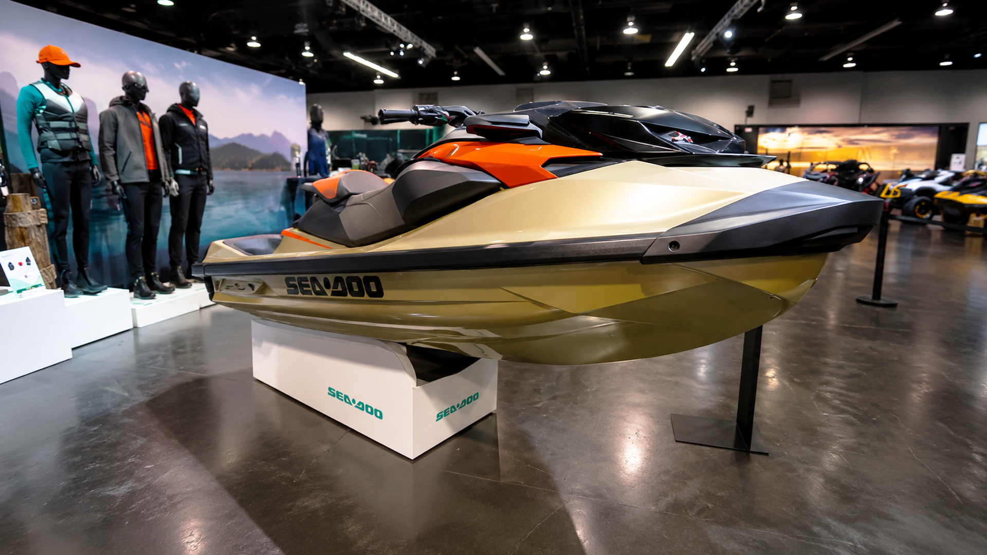 A fishing jet ski with 300 horsepower from Sea-Doo
