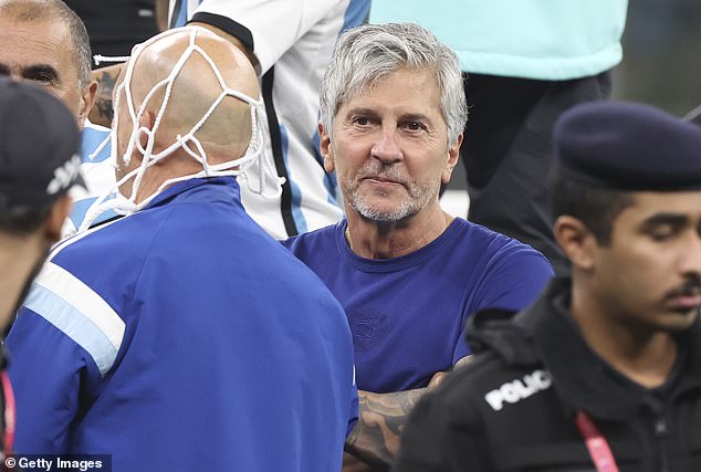 Lionel Messi's father Jorge, pictured at the 2022 World Cup final, has died at the age of 68&nbsp;