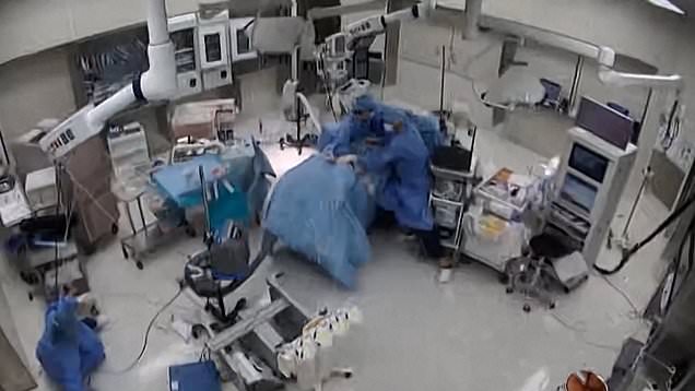 Japanese surgeons cling to table as earthquake hits mid-surgery