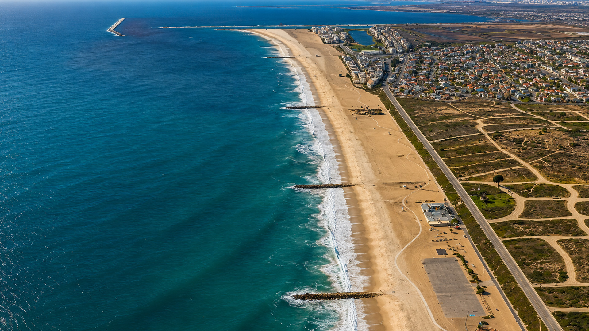 Playa del Rey beach along the Pacific coast
