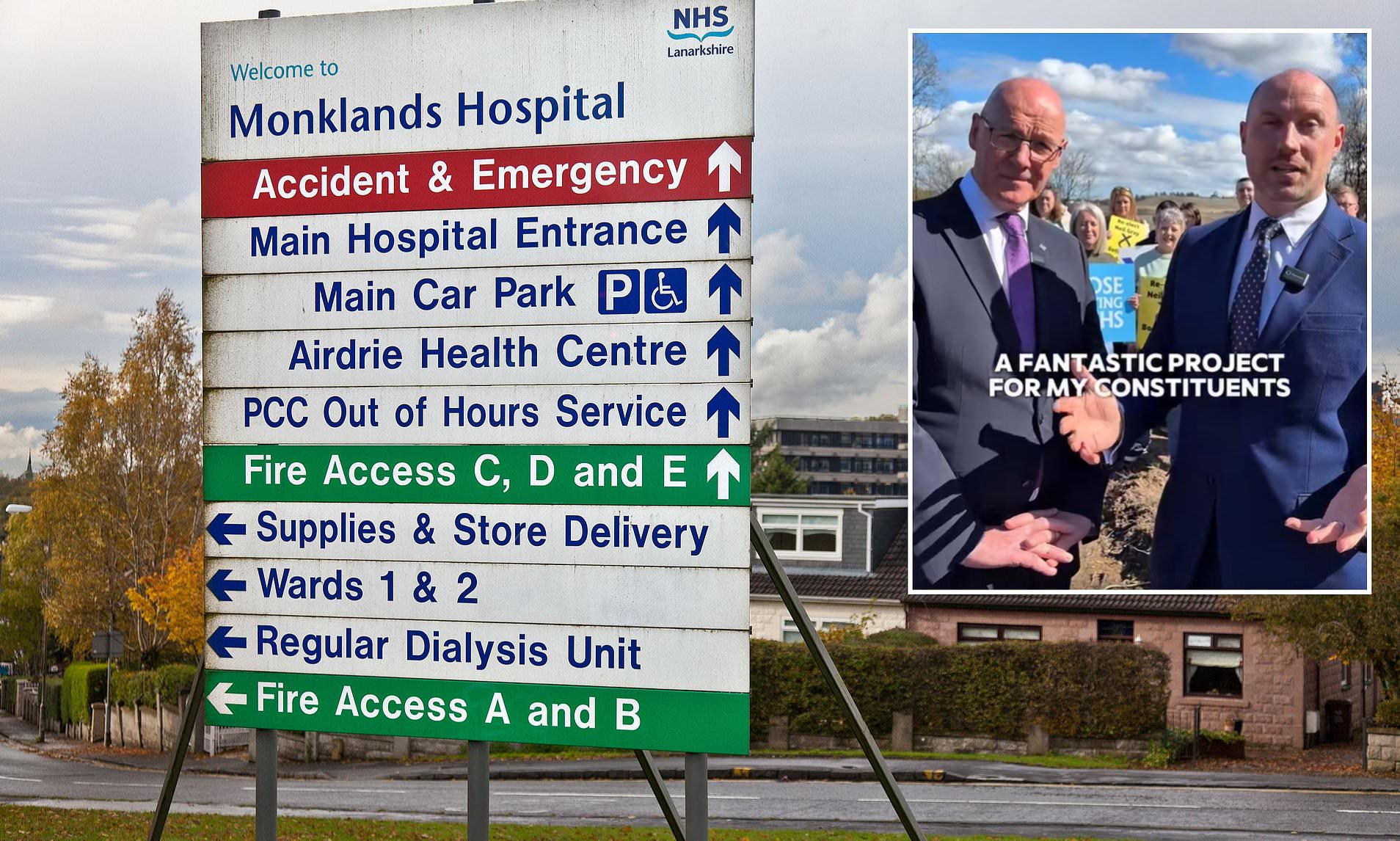 SNP's Monklands Hospital plan was 'already two years behind' when ministers scrapped it