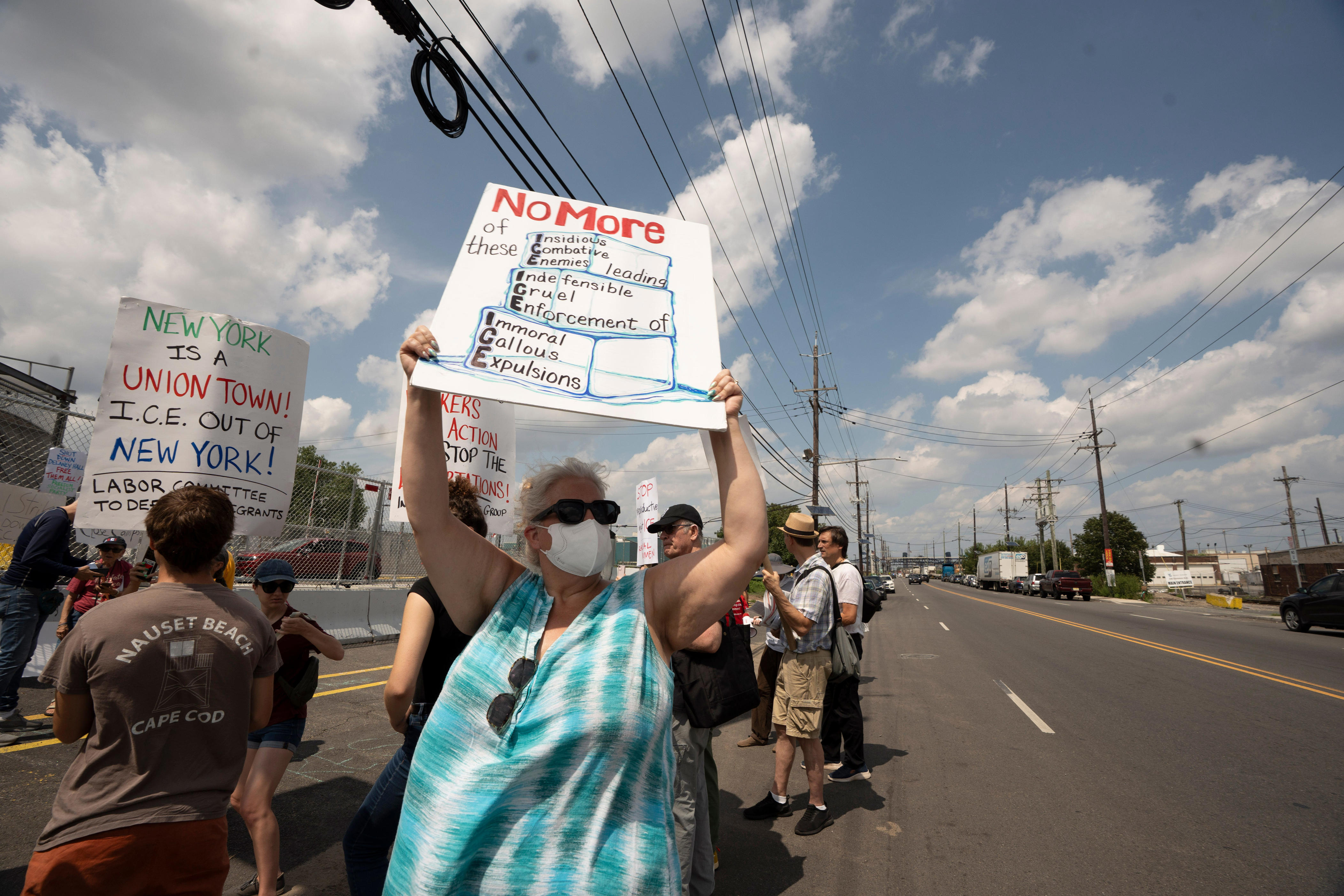 Protesters rally at Delaney Hall after recent death of detainee