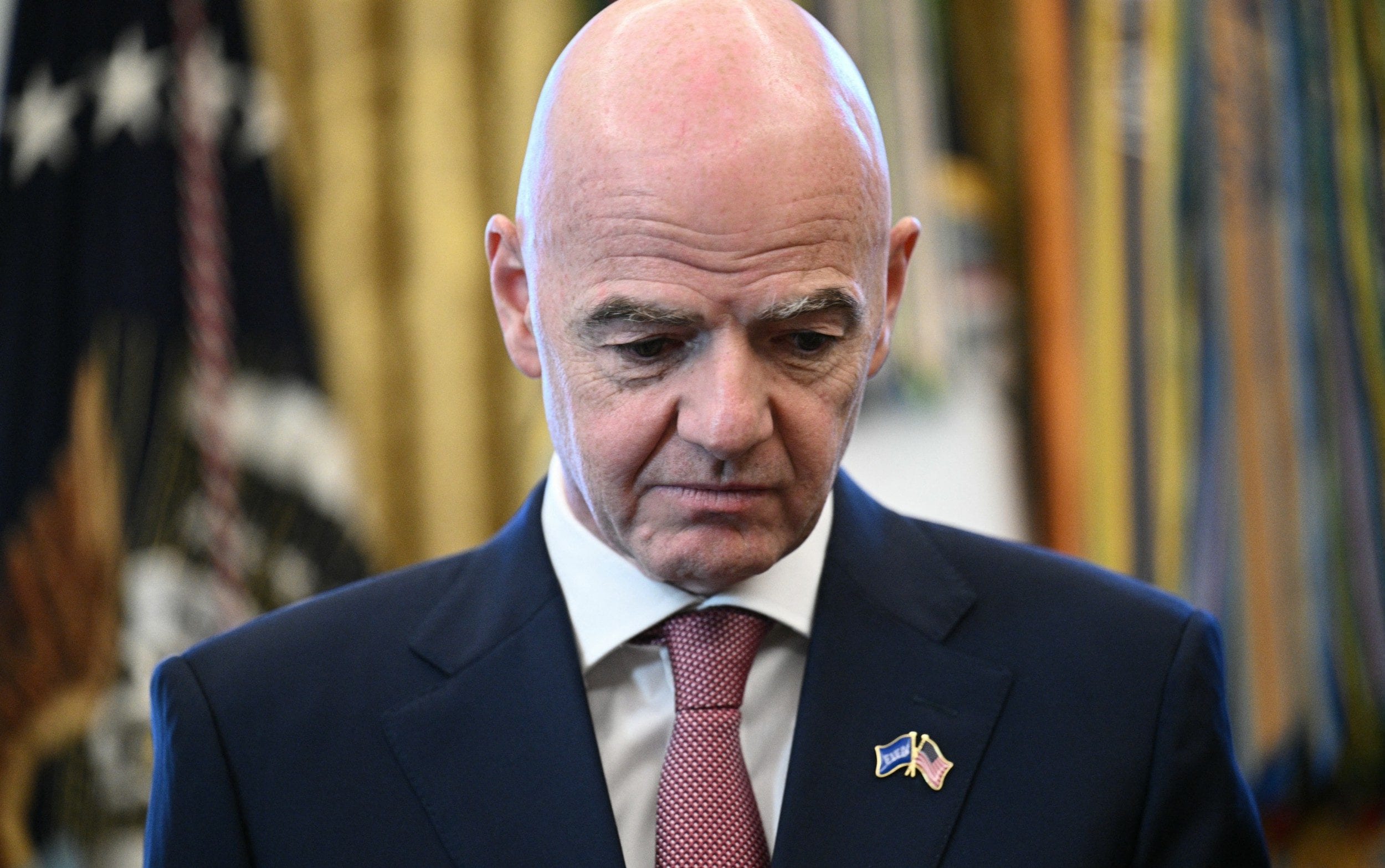 Gianni Infantino’s position as Fifa president is under pressure - Brendan Smialowski/Getty Images