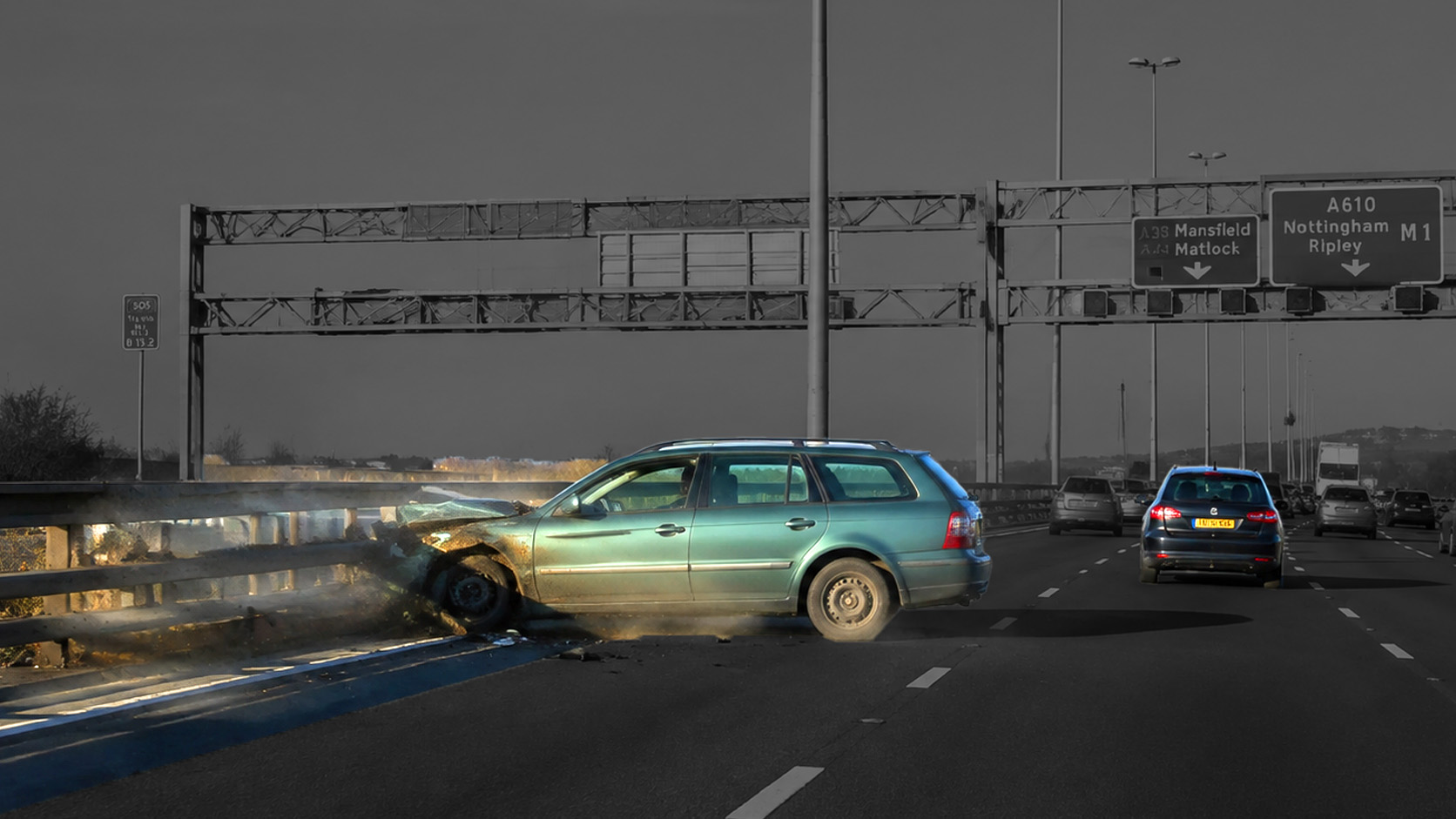 Crash caught on camera
