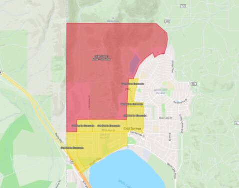 Bug Fire burning north of Reno grows to more than 2,400 acres