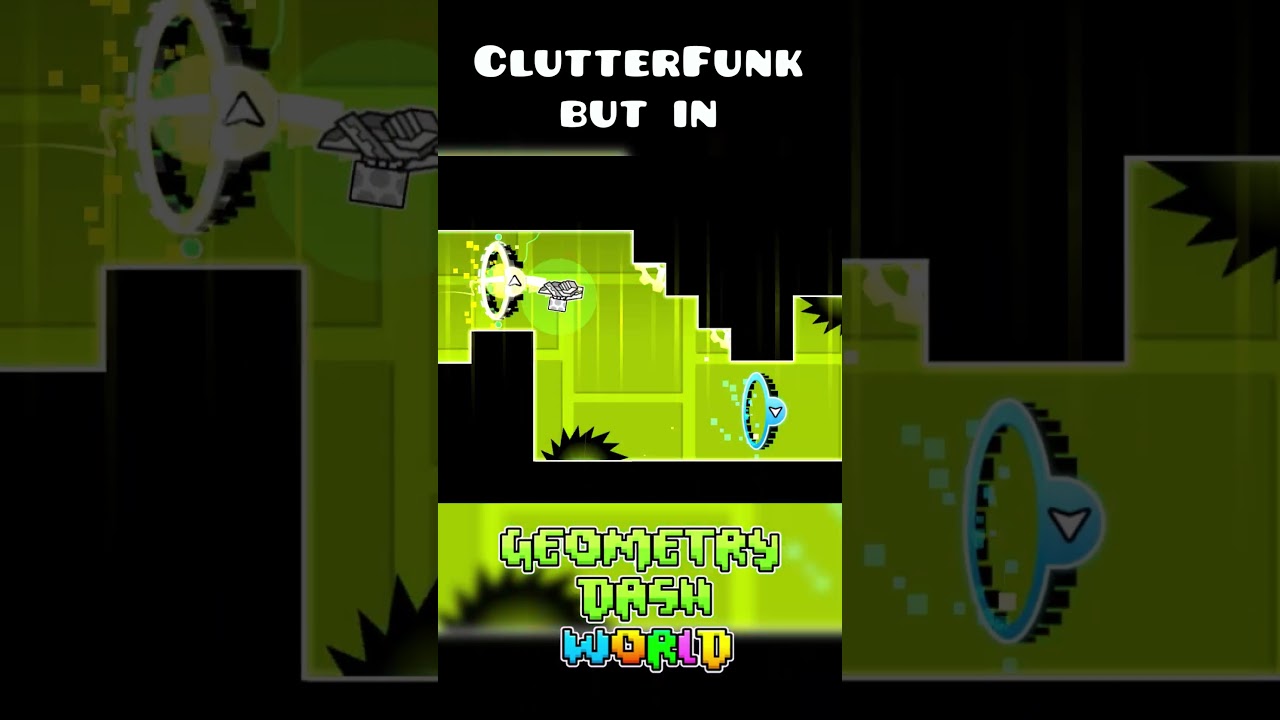 Clutterfunk but in Geometry Dash World #geometrydash #gd #shorts