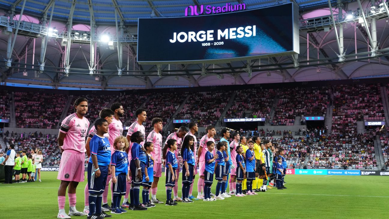 Miami honors absent Lionel Messi in loss after father's death