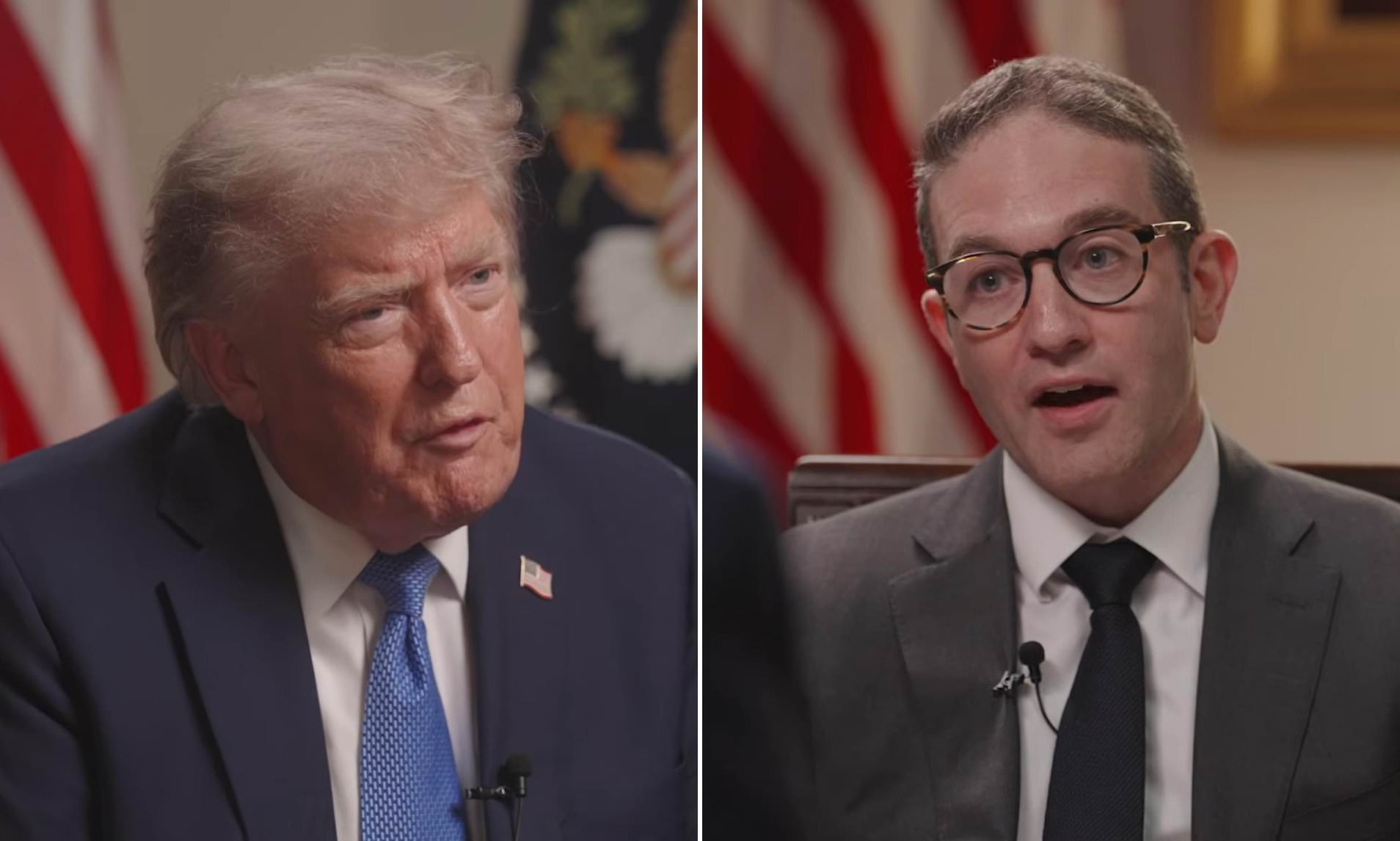 Trump visibly deflated after stinging comeback to claim he's 'one of the greatest presidents ever'