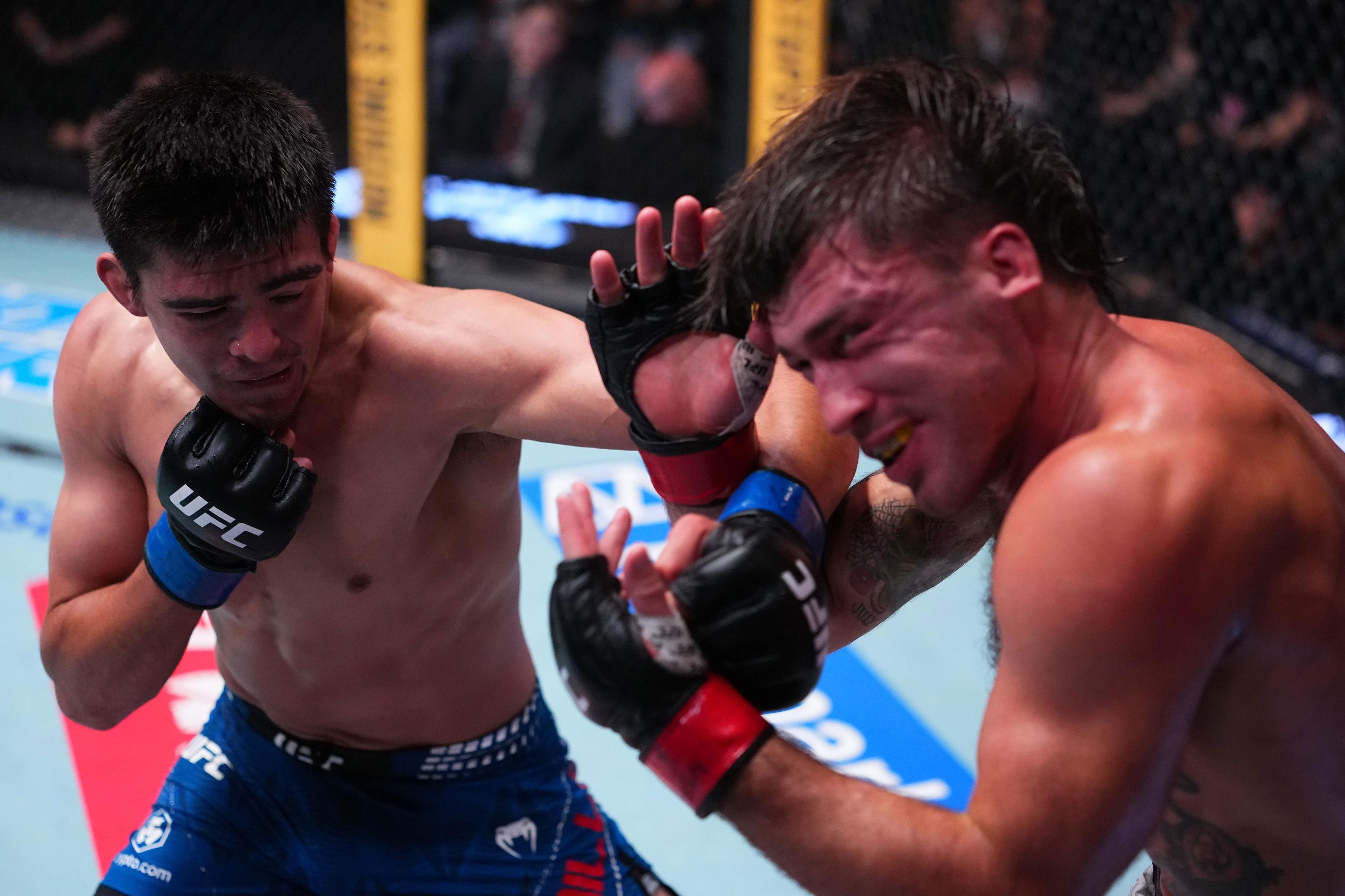 Highlights! Undefeated Ty Miller brutally stops Billy Ray Goff after corner fails to step in | UFC Vegas 120