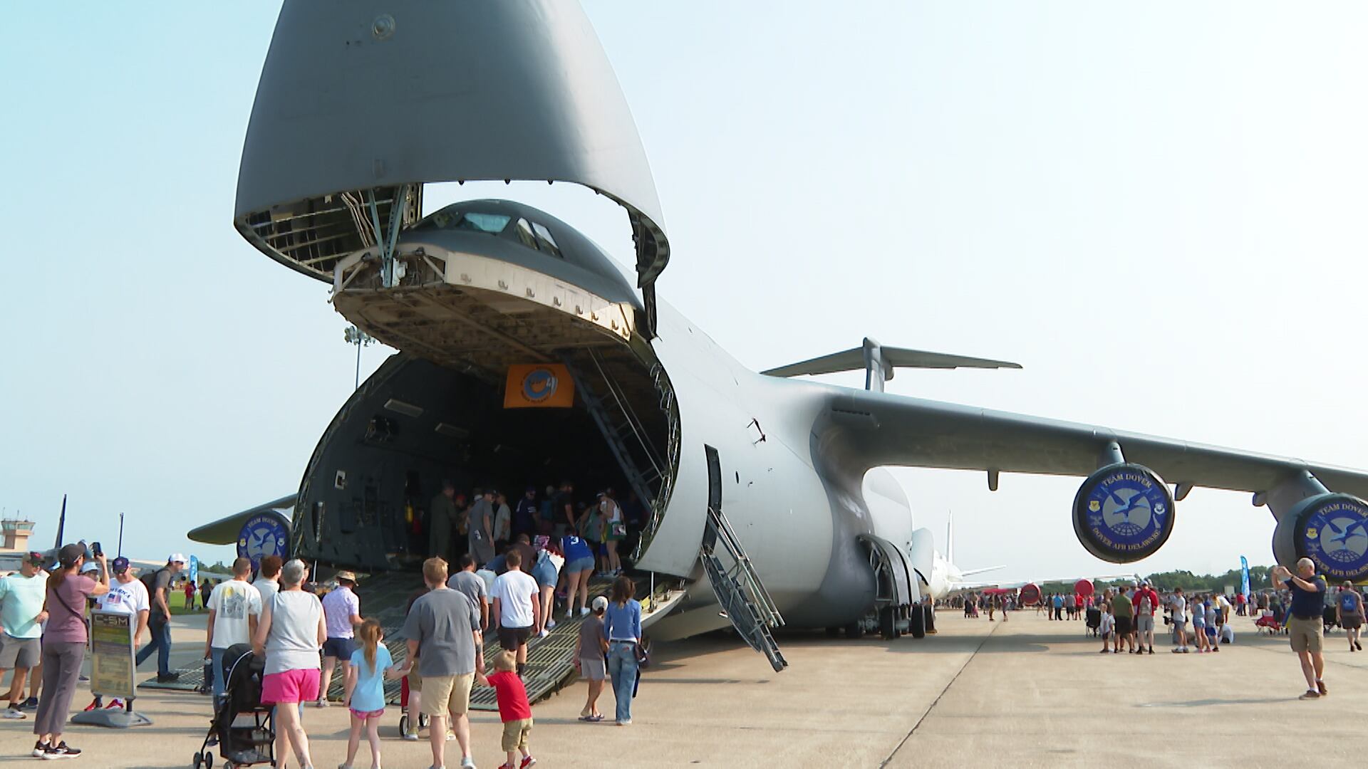Offutt Air Show features pink jet, WWII parachute team before weather ...