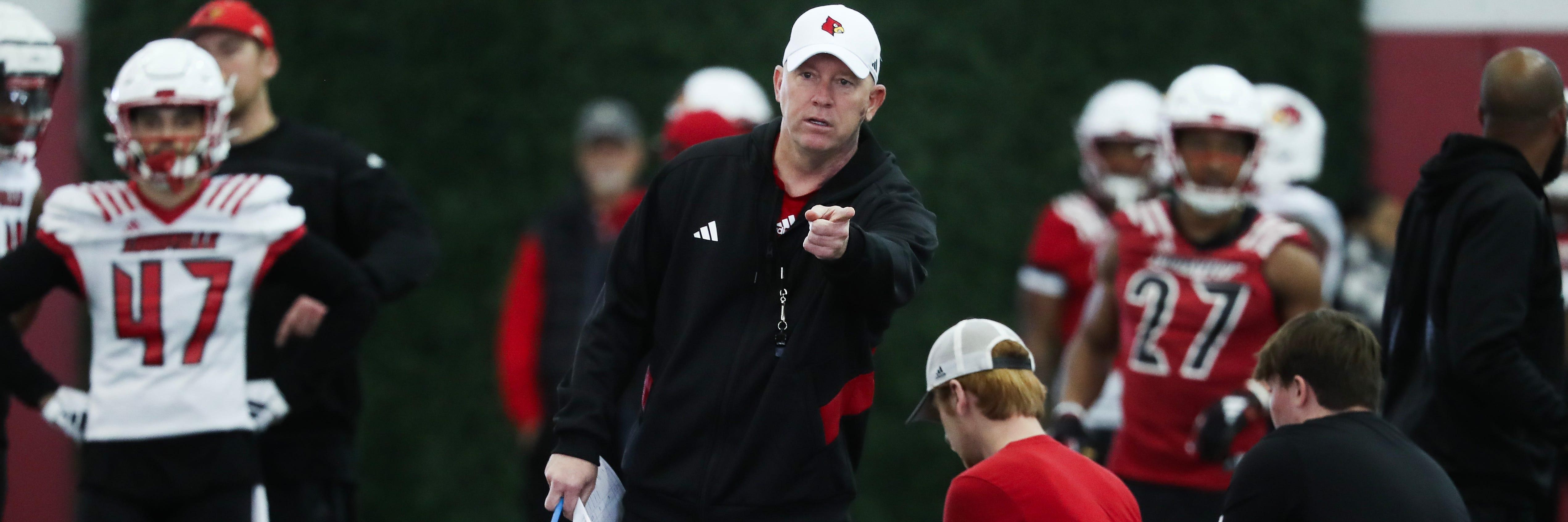 Louisville football fall practice notes