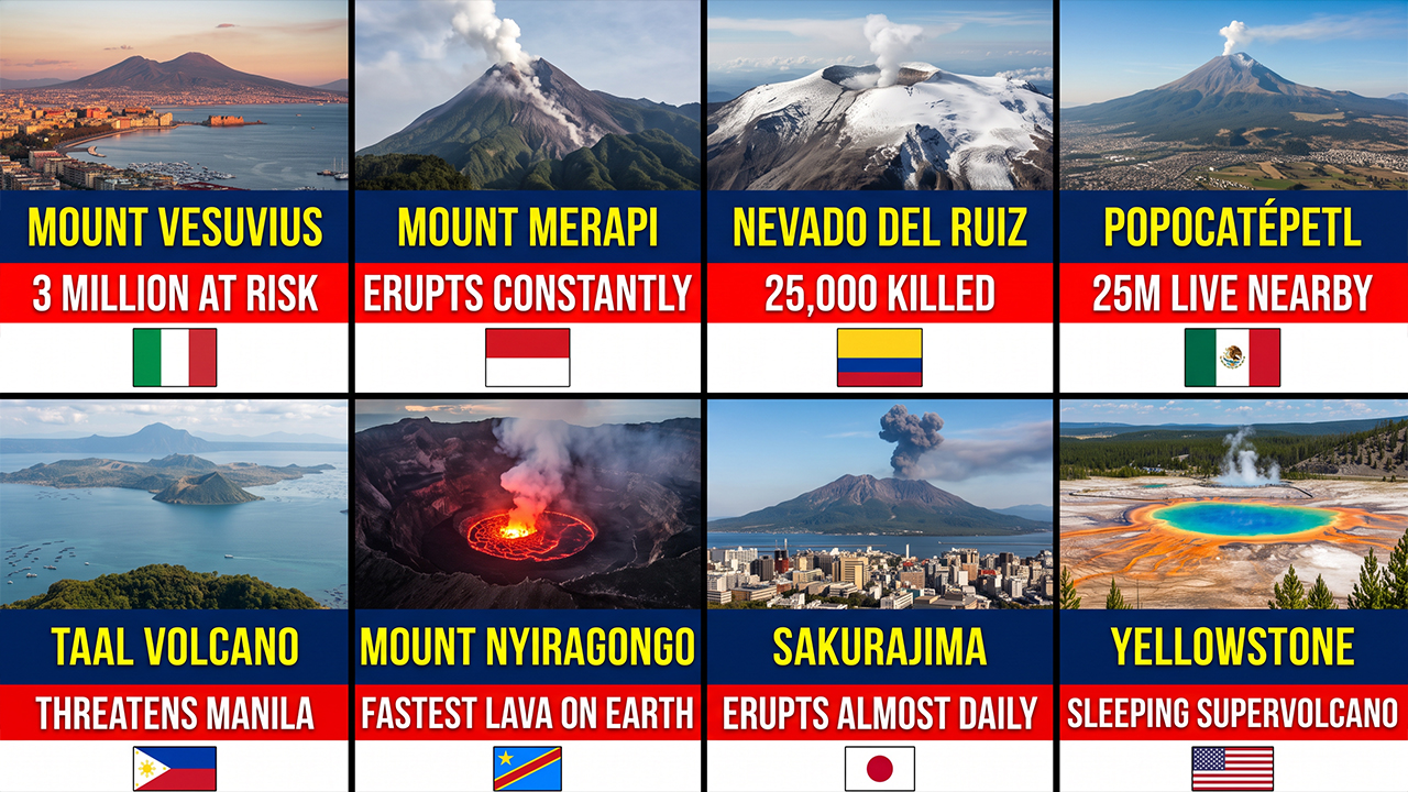 8 most dangerous volcanoes in the world