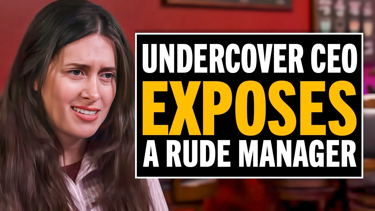 Undercover CEO catches a rude manager in the act