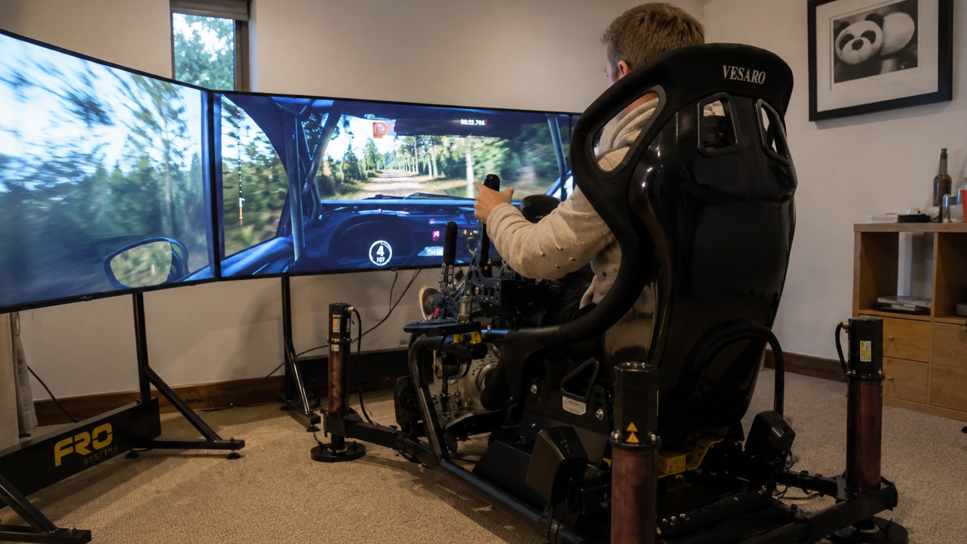 One hour of simulator practice improved a real rally lap