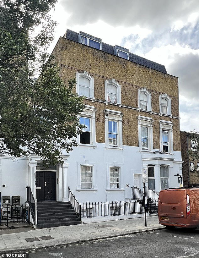 Block housing al-Sirri's £500,000 flat where he now lives after long legal battle