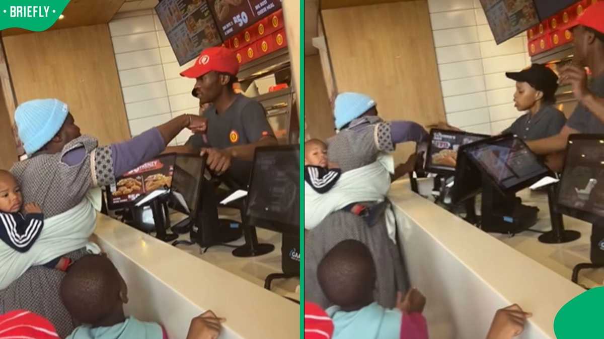 Angry gogo confronts Hungry Lion staff over alleged double charge in ...