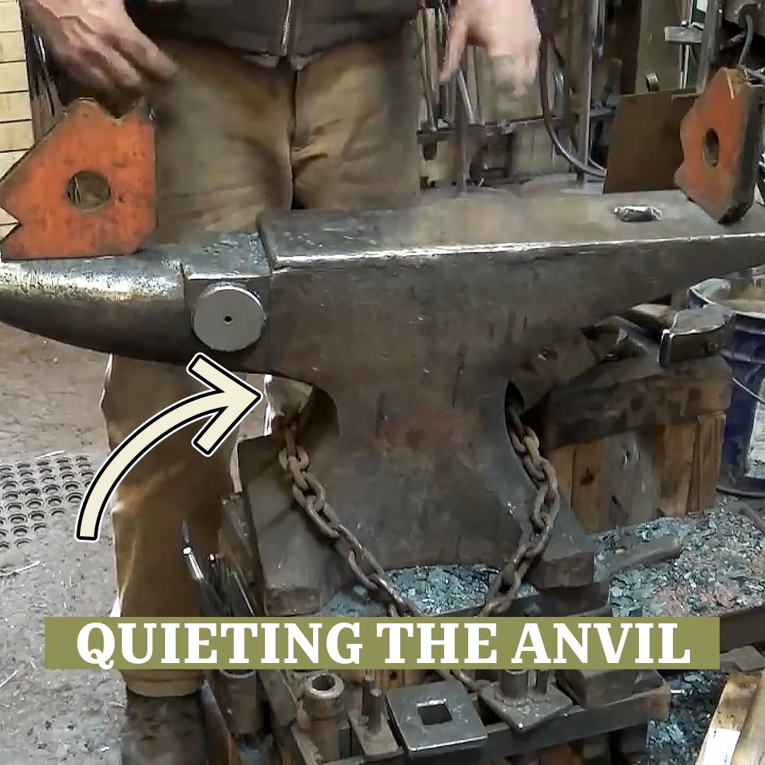 Quieten a noisy anvil: Tested shop methods