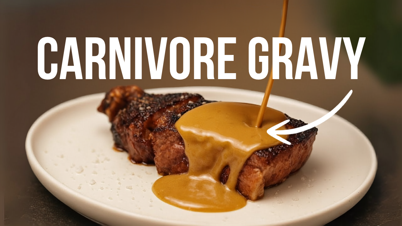 What makes simple carnivore gravy rich and smooth