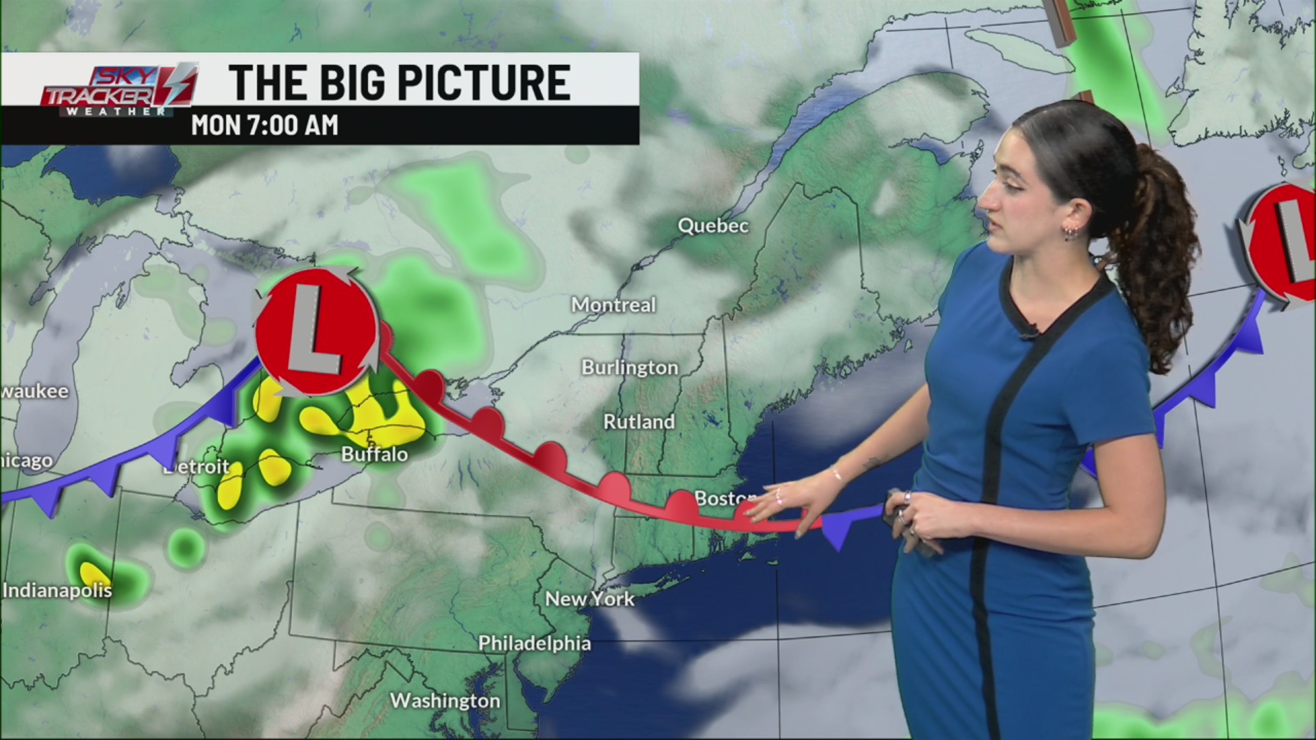Humid Monday with afternoon showers