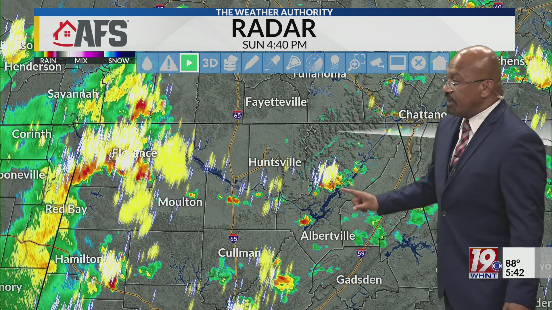 WHNT News 19 Sunday evening