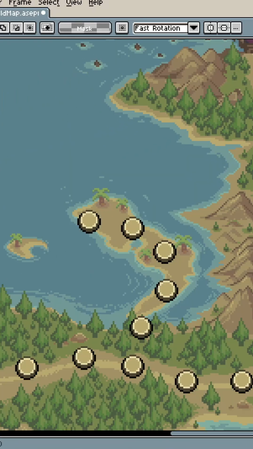 Pixel art maps that shape game worlds