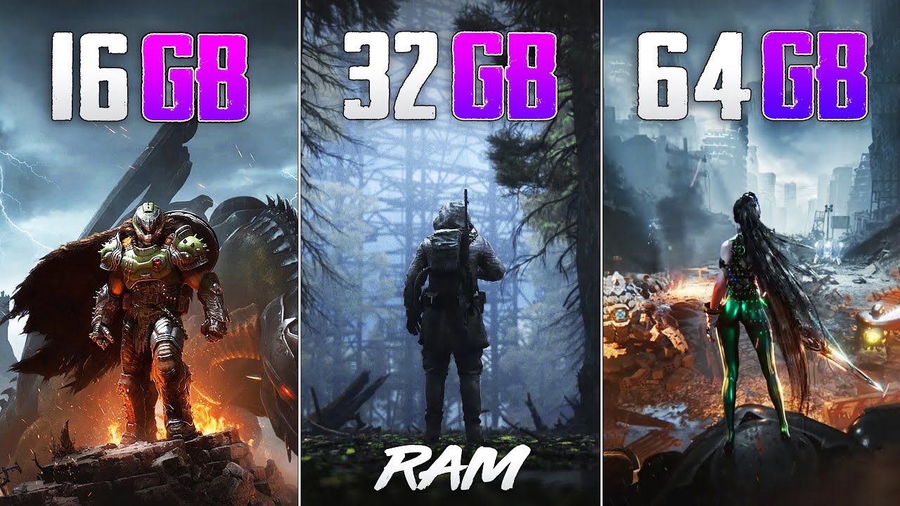 16GB vs 32GB vs 64GB - How much RAM do you need for gaming in 2025?