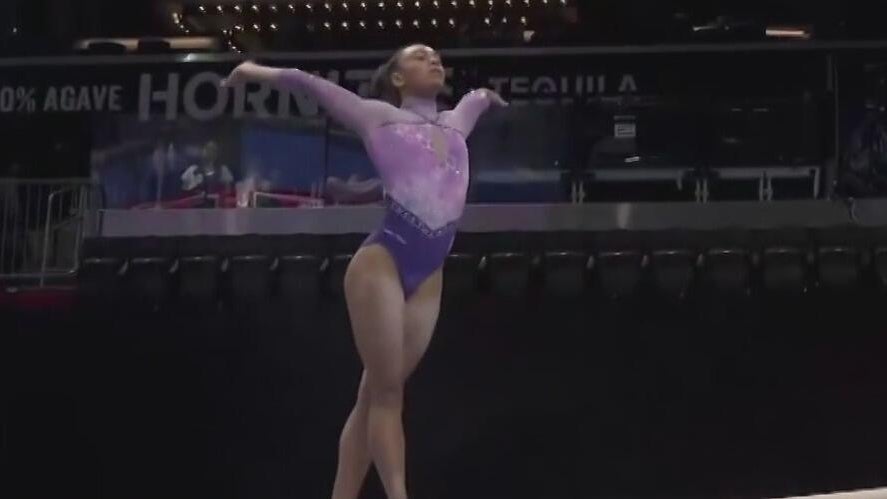 Plano's Hezly Rivera wins second straight US gymnastics title