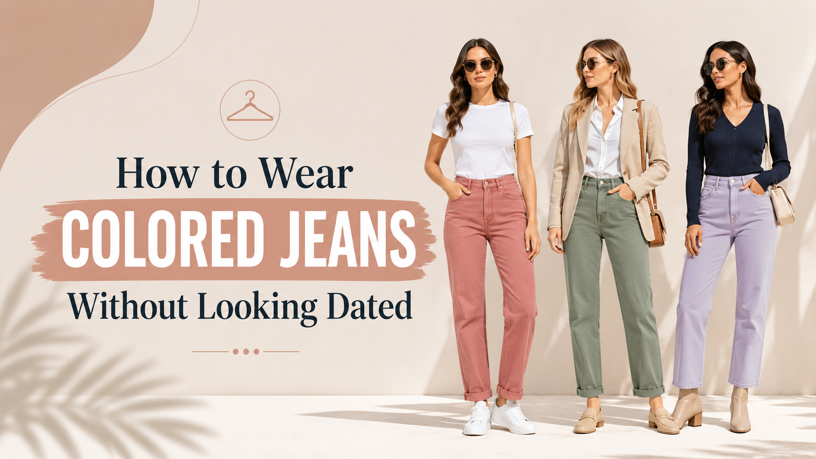 How to wear colored jeans without looking dated