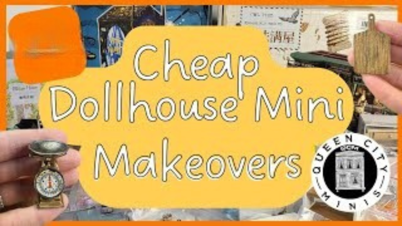 Simple finishing touches give dollhouse miniatures display appeal