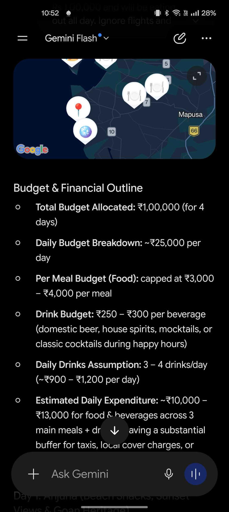I used Gemini to plan and budget my vacation; I'm never doing it any ...