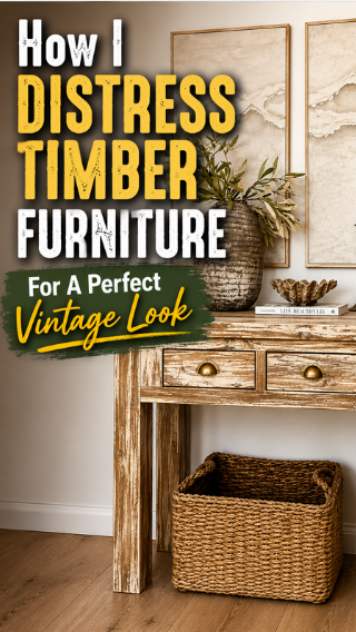 My easy method for distressing timber furniture like a pro