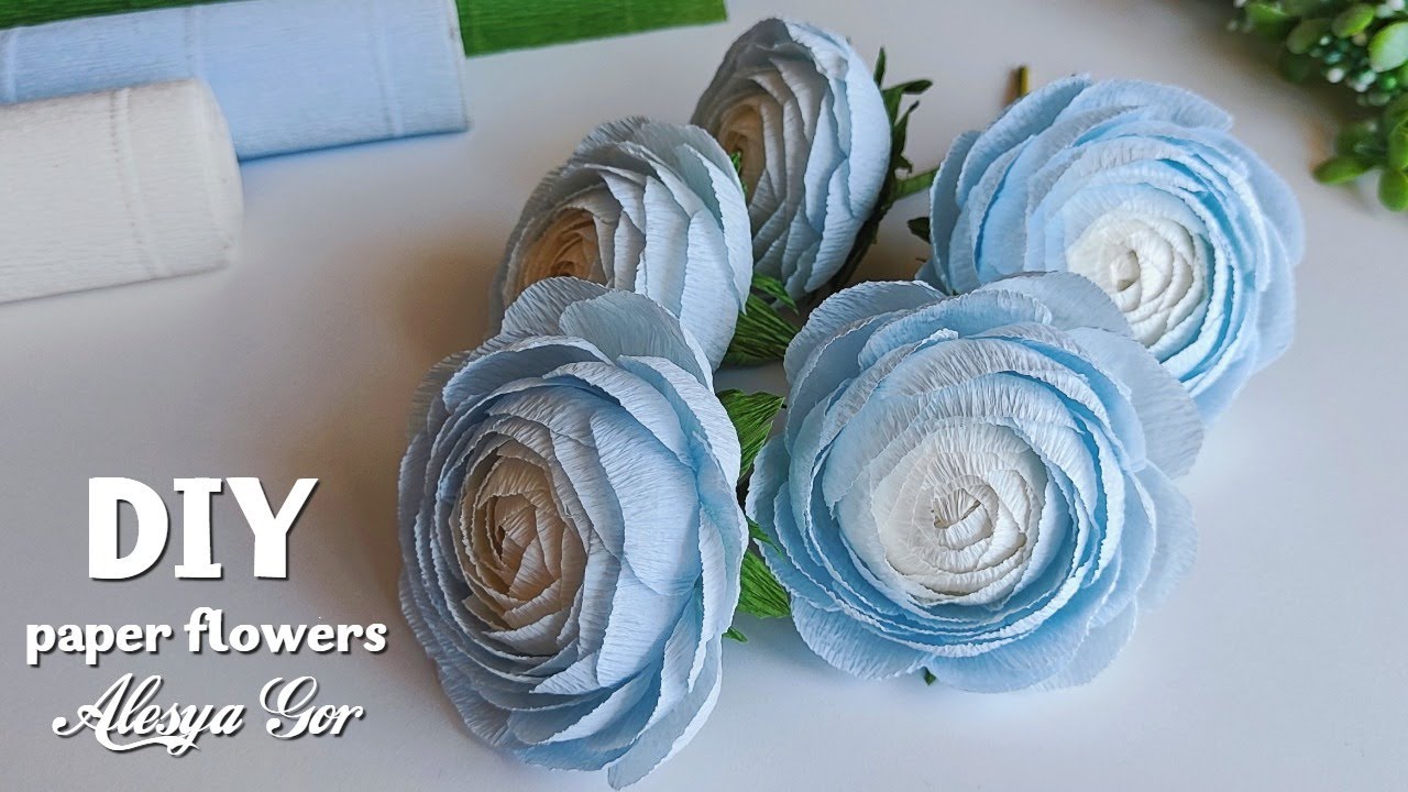 Make realistic paper flowers with a twist