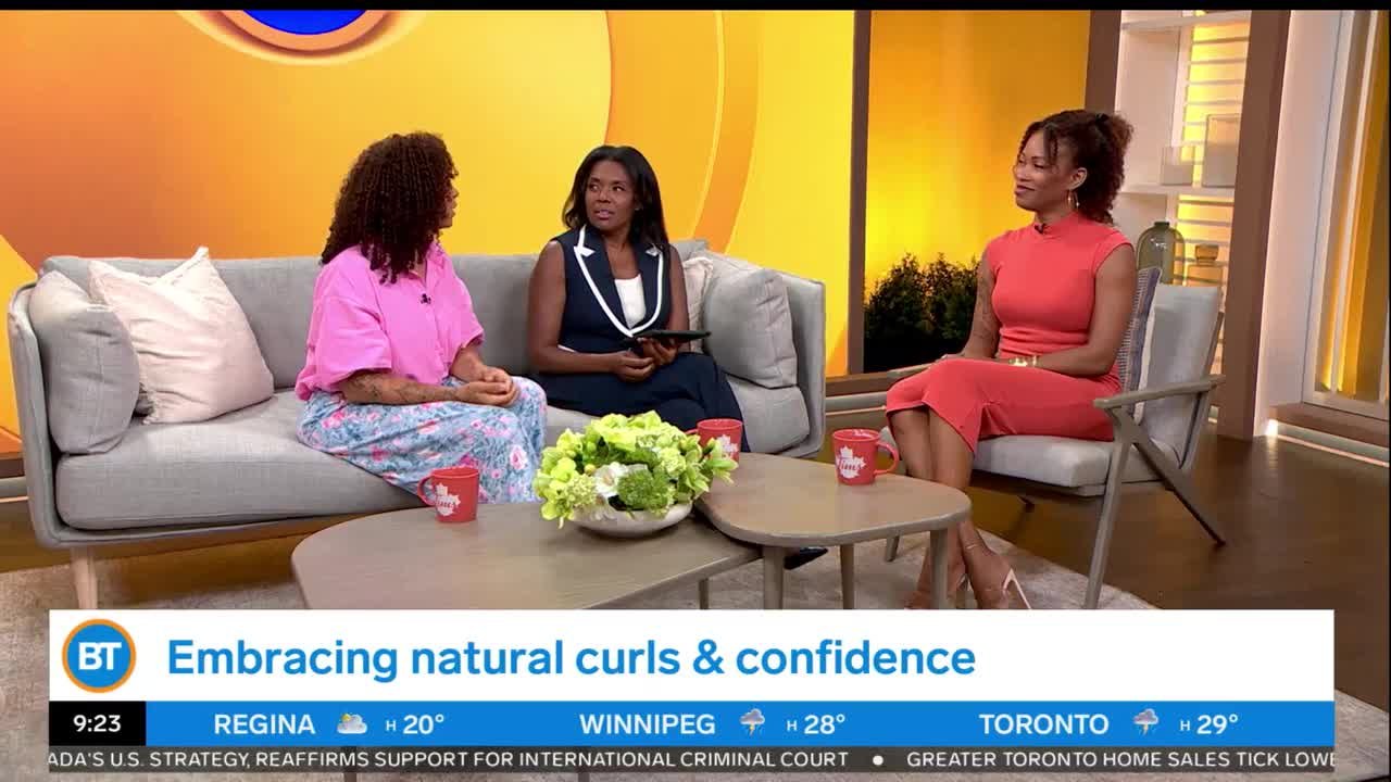 Embracing natural curls and confidence