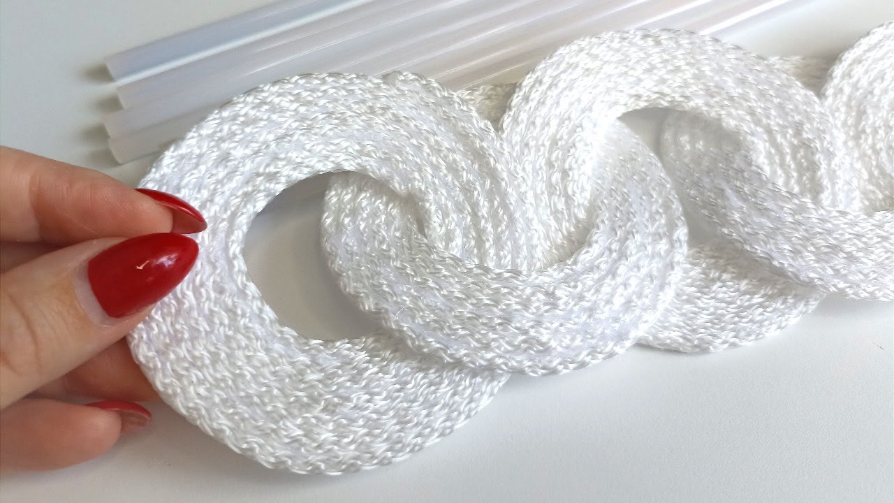 DIY home decor made from white rope
