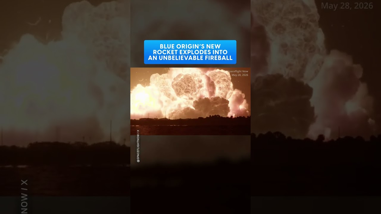 Watch Blue Origin's new rocket suffer a massive explosion