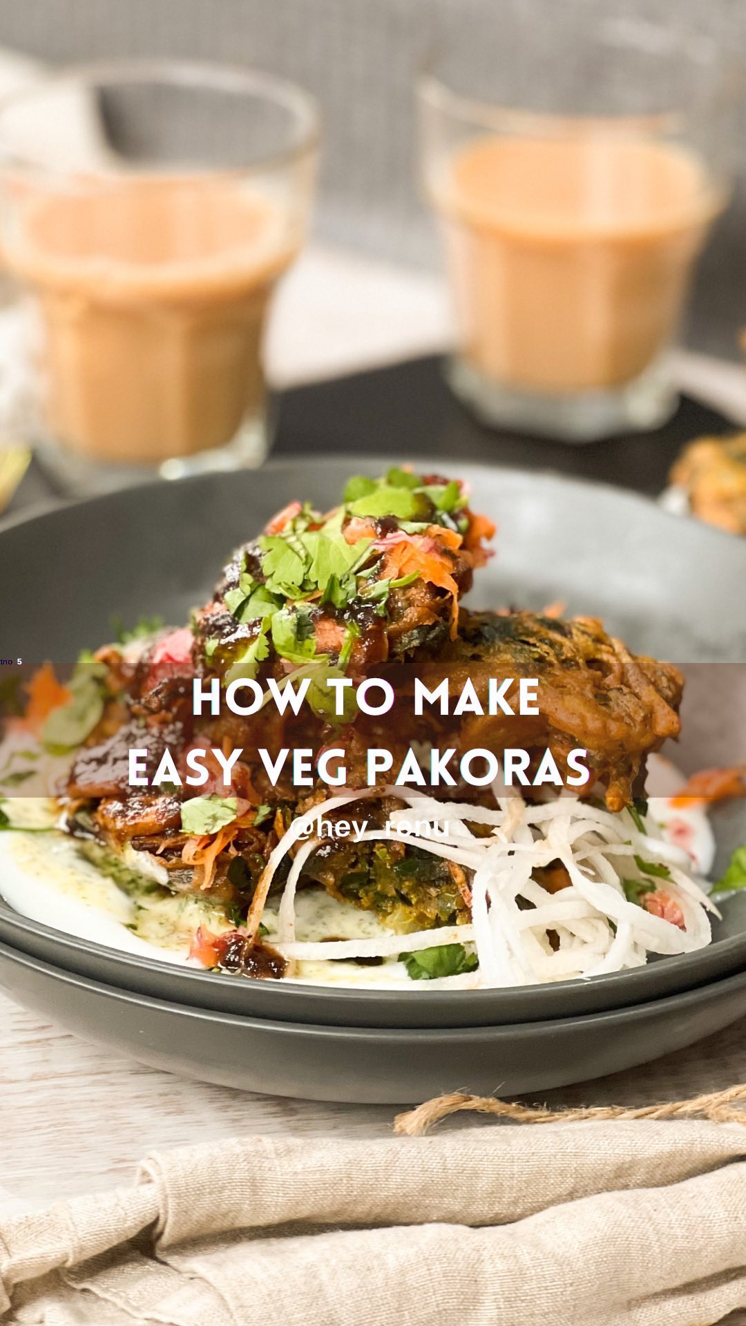 Crispy and easy vegetable pakoras