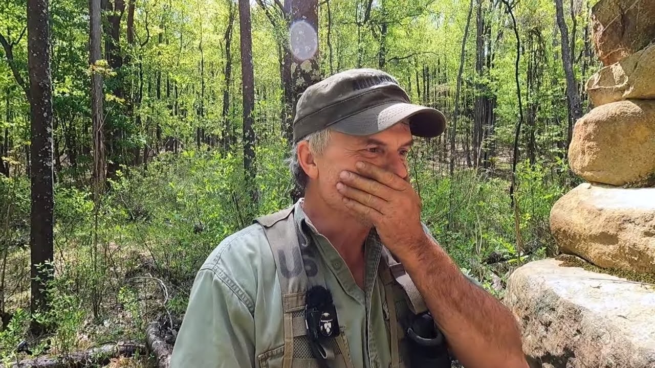 He warned about venomous snakes in these mountains... seconds later ...
