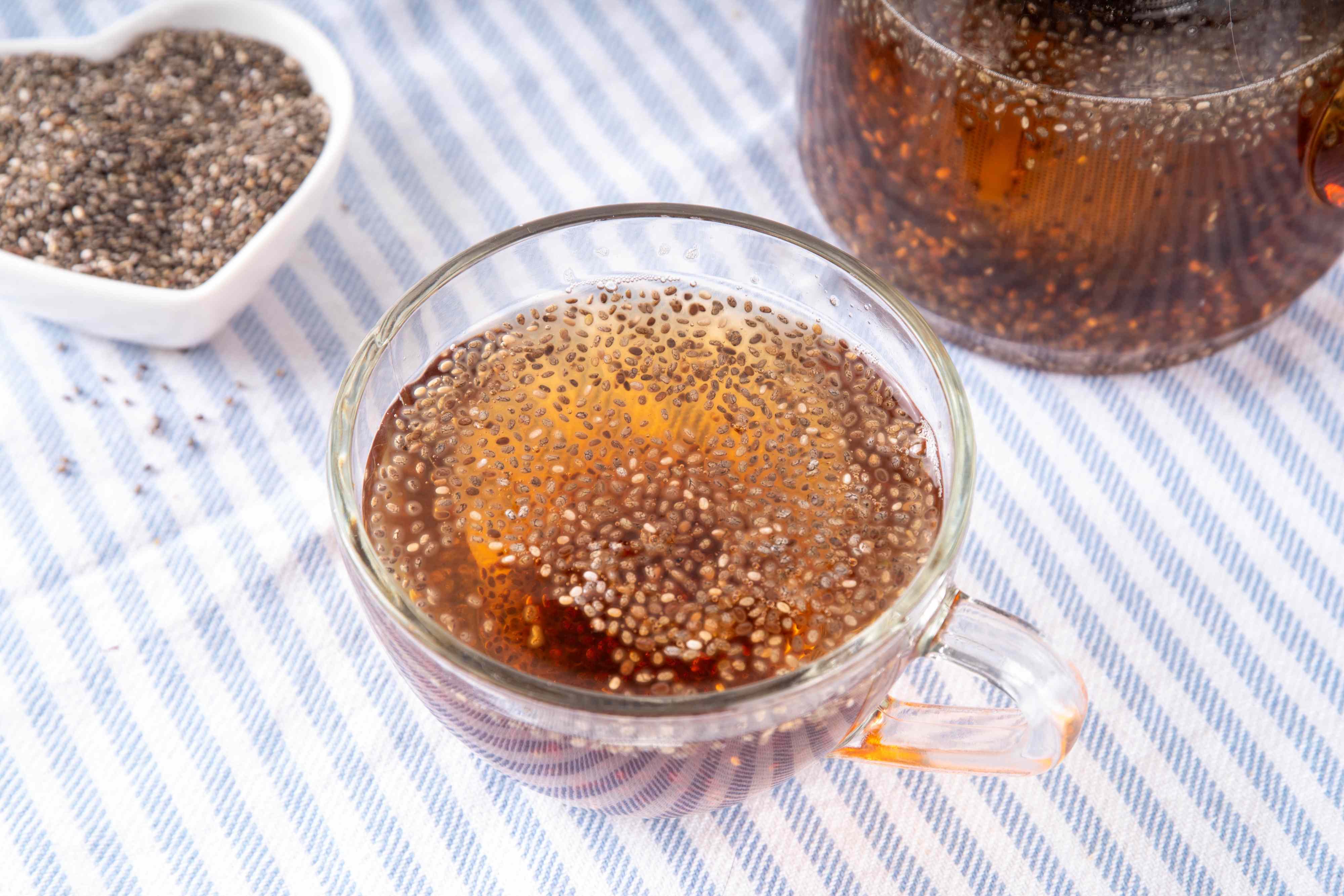 Dietitians explain if soaking chia seeds in hibiscus tea can help lower ...