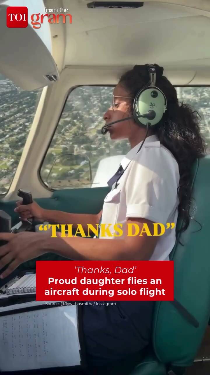 Daughter’s solo flight becomes heartfelt tribute to dad