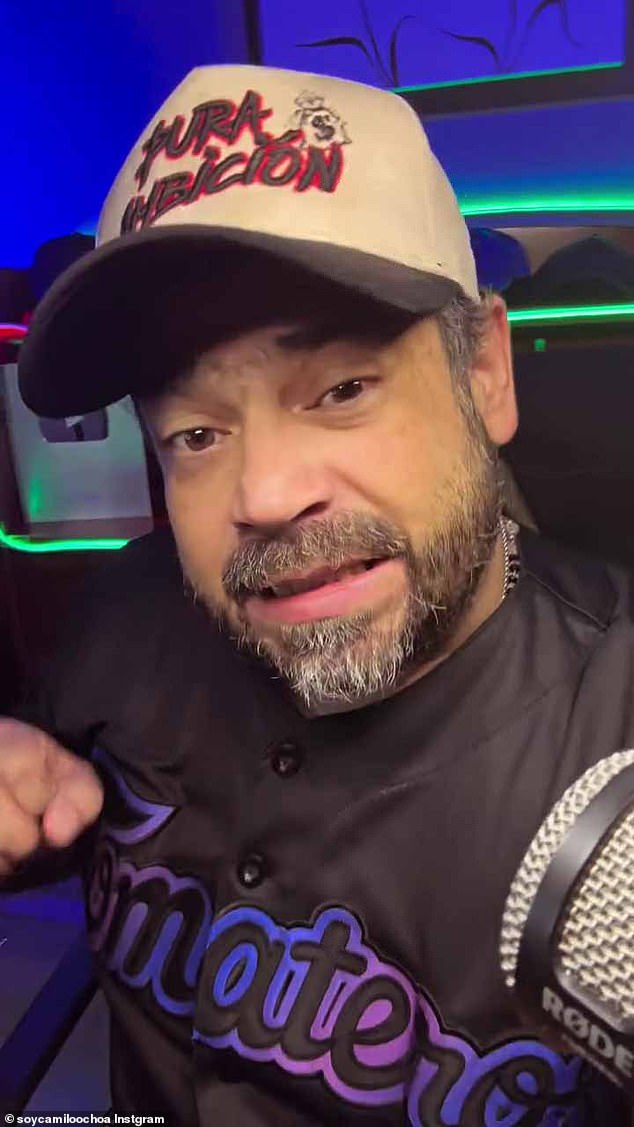 Camilo Ochoa, a Sinaloa Cartel boss-turned-YouTuber, (pictured) was killed in 2025
